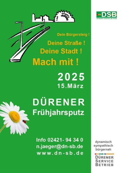 Dürener Frühjahrsputz am 15.März
